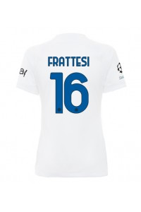 Fotbalové Dres Inter Milan Davide Frattesi #16 Dámské Venkovní Oblečení 2023-24 Krátký Rukáv